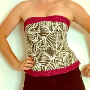 WHBM jungle print bodice / top with straps